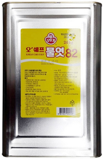 [하나로마트] 오뚜기 오쉐프 물엿 82 24kg, 1통