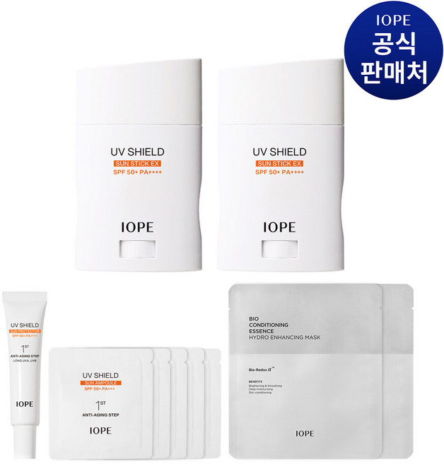 [NEW] 아이오페 UV쉴드 선스틱 EX 더블, 20g, 2개