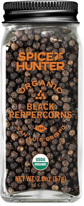 The Spice Hunter 유기농 생강 파우더 0.8 oz, 2 Ounce (Pack of 1), 유기농 블랙 페퍼콘, 57g, 1개