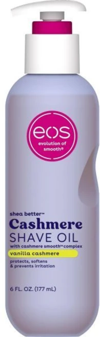 에오스 캐시미어 쉐이브 오일 바닐라 캐시미어 진정 보습 자극 및 면도기 화상 예방 비키니 부위 승인 바디 케어 6 floz, 6 Fl Oz (Pack of 1) - 쿠팡