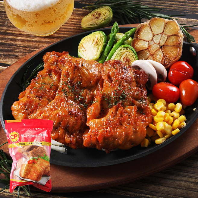 치킨스테이크 (1kg) 닭다리스테이크 치킨바베큐, 1개, 1kg
