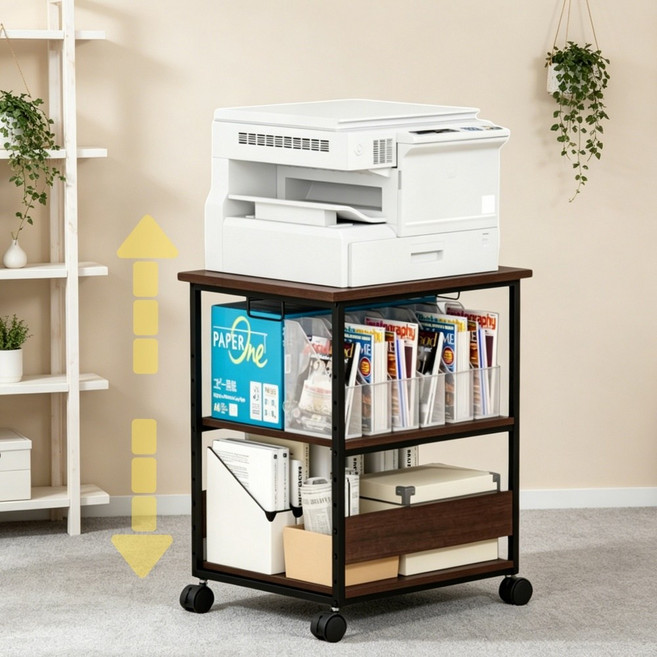 JSUSUJ 본체 선반 데스크 확장 사이드 테이블 책상 보충 선반 프린터다이 거치대, C