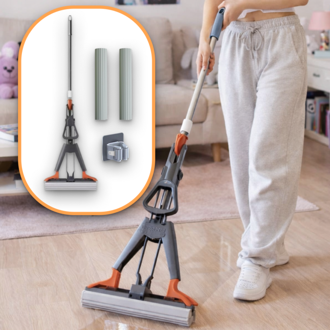 굿새로이 노터치 펄프 스펀지 밀대 청소기, 1개