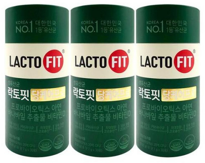 종근당건강 락토핏 당케어 프로 2g x 30포 x 3통, 3개