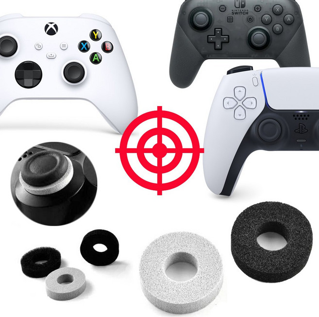 컨트롤러 스틱 갈림방지 에임링 커버 듀얼센스 엑박패드 프로콘2 호환, 조이콘용, 하드타입 1개입, 1개