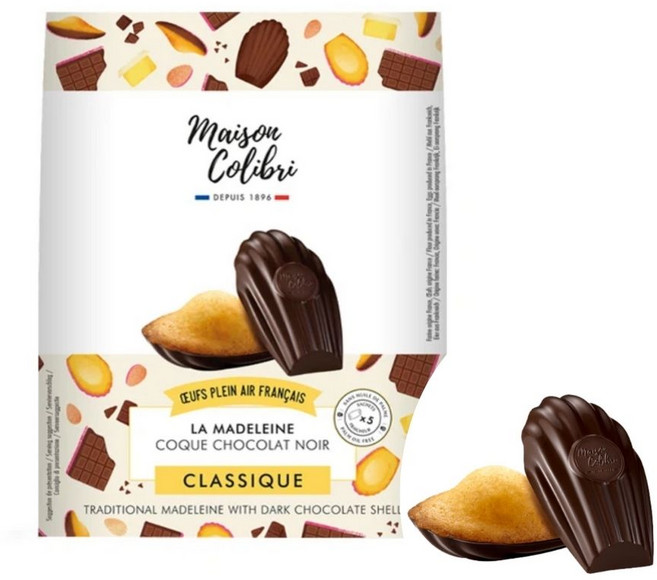 메종콜리브리 마들렌 다크초콜릿, 1세트, 150g
