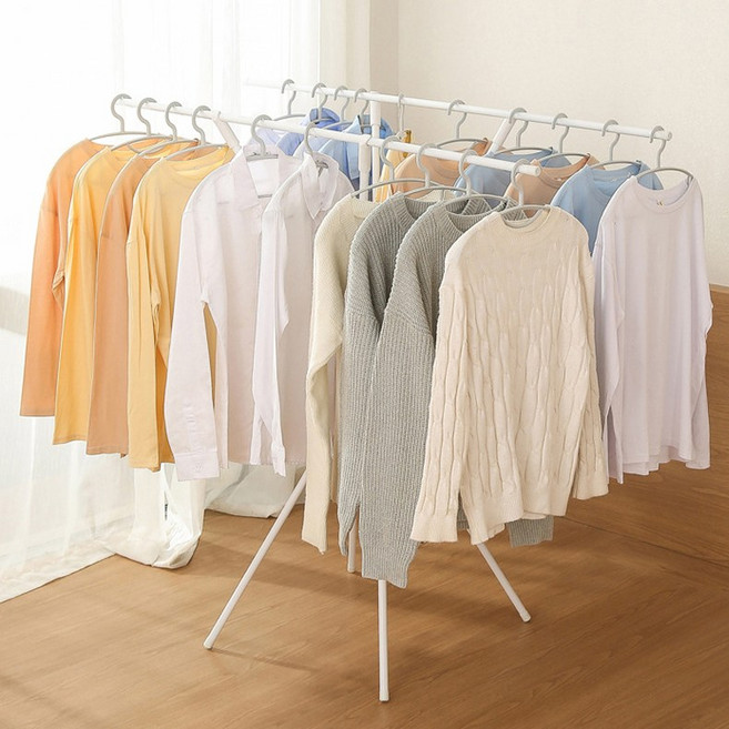 예니브 접이식 대형 빨래건조대 튼튼한 베란다 옥상 숙소 이불건조대, 화이트