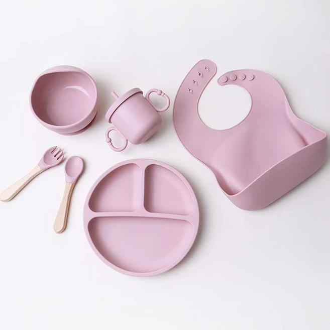 핫버튼 이유식 흡착볼 유아식식기 유아식 식판, 라벤더, 1개 - 쿠팡