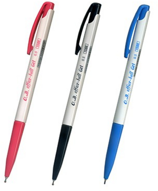 【文具通】OB 王華 1588 0.5 針型 自動 中性筆 A1302067, 藍色, 1個