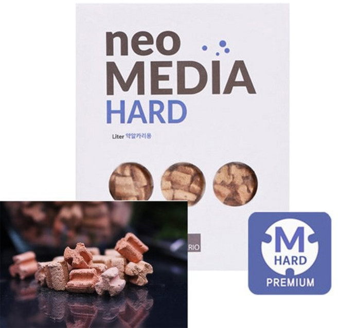 네오 미디어 하드 M 5L 알칼리 여과재 샘아쿠아, 1개