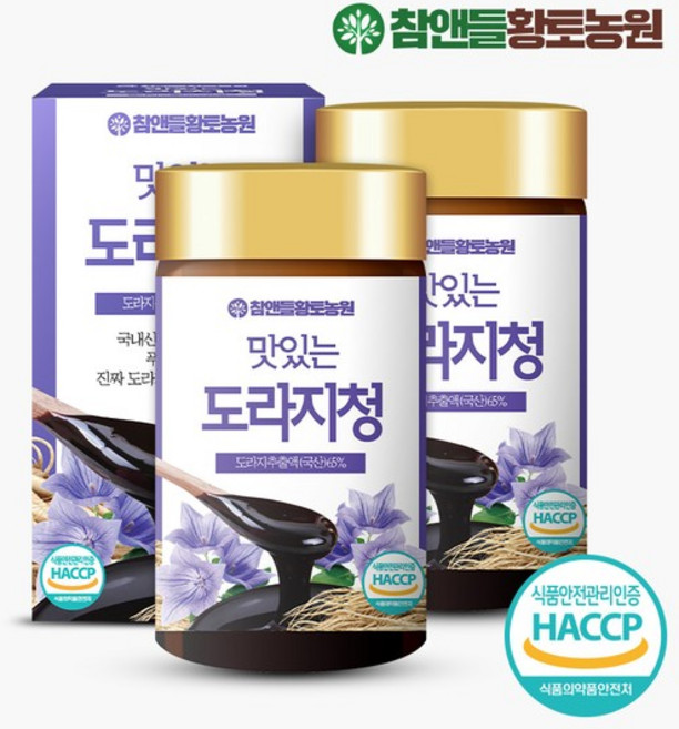 참앤들황토농원 맛있는 도라지청, 250g, 1개입, 2개
