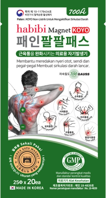 패인팔팔패스 자석패치 의료용자기발생기, 1개, 20매 - 쿠팡