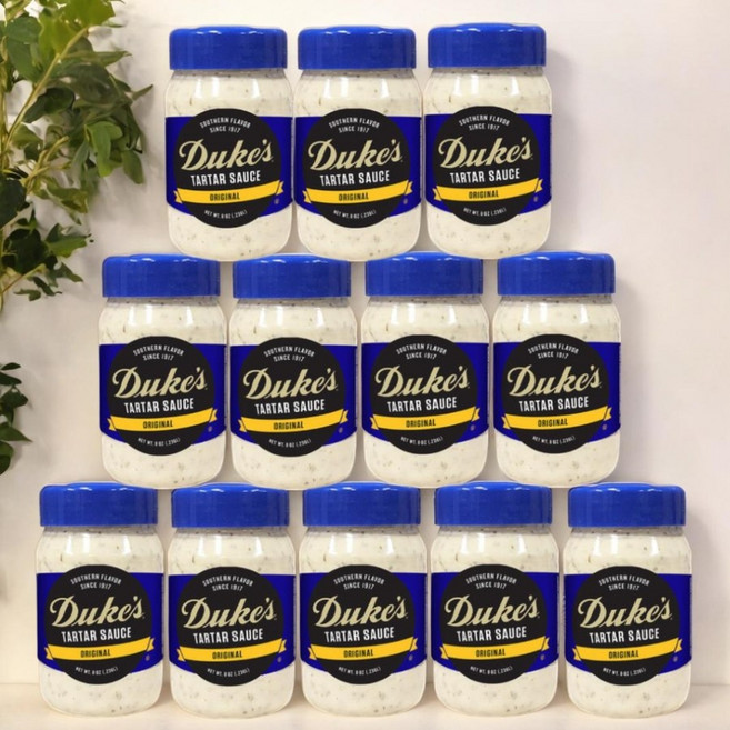미국 듀크 타르타르 소스 236ml x12팩 새우 튀김 소스 디핑 드레싱, 12개