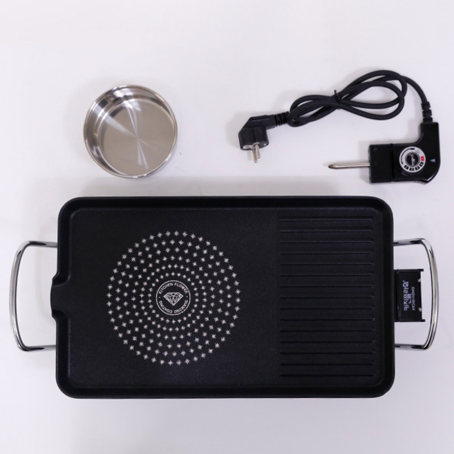 키친플라워 와이드 전기 불판, 와이드그릴팬 48cm