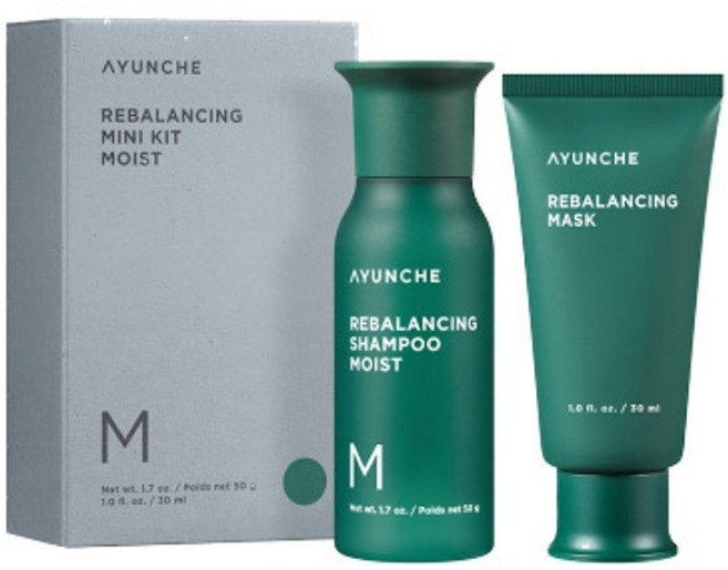 아윤채 리밸런싱 미니 키트 헤어 샴푸 50g + 마스크 30ml, 1개