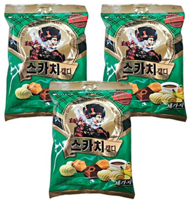 롯데 스카치캔디 세가지맛 317g 3개