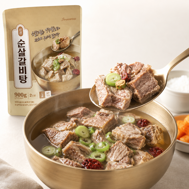 소갈비살 양지살 순살갈비탕 실온보관, 900g, 2개