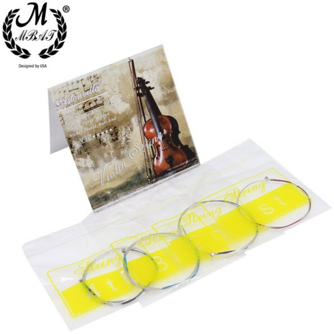 AV12 4PCS 바이올린 현 고 스테인레스 와이어 수리 유지 키트, 1개