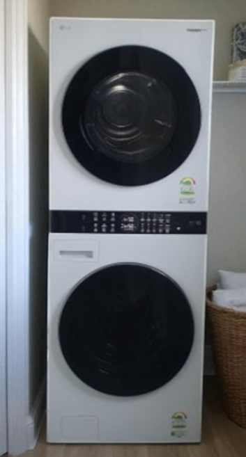 LG전자 트롬 워시타워 W20WD 세탁기 24kg + 건조기 20kg 방문설치, W20WD(원바디/트루스팀), 릴리화이트