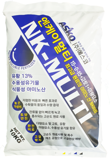 NK비료 황산가리 마늘 양파 추비 웃거름 관주 엔케이멀티, 1개