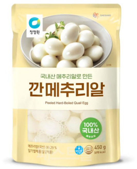 청정원 깐메추리알, 1개, 450g