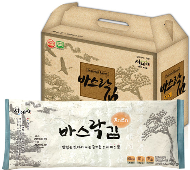 [서천서래야]바스락반장김 16봉(재래김) x 1세트, 상세 설명 참조