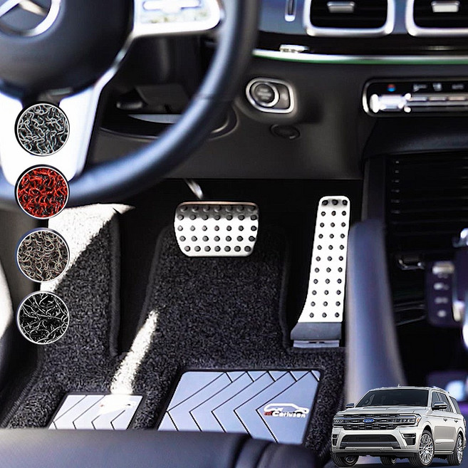 카루젠 포드 익스플로러5세대 6세대 6인승 7인승 일반형 프리미엄 엣지형 코일매트 운전석특화 1+2+3열 자동차바닥매트, 1+2+3열(일반형), 그레이, 포드익스플로러5세대3.5(7인승)2015.8~2019