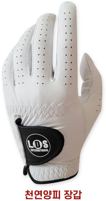 [LDS 골프] 초극세사 프리미엄 골프 장갑 1매(왼손용), 천연양피, 1개