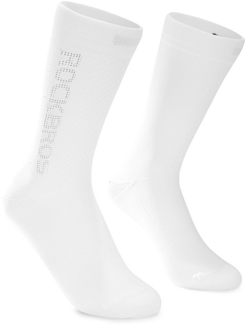 락브로스 고탄력 쿠션 자전거 양말, 1세트, 화이트