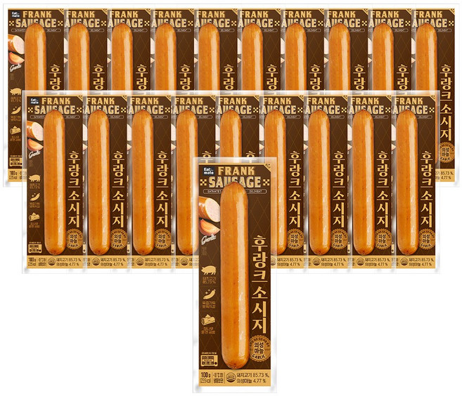 [랭킹닭컴] 잇메이트 후랑크 소시지 의성마늘맛, 20개, 100g