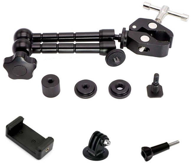 다용도 카메라 슈퍼 클램프 매직암 거치대 미러리스 dslr 액션캠 스마트폰 홀더 방송용