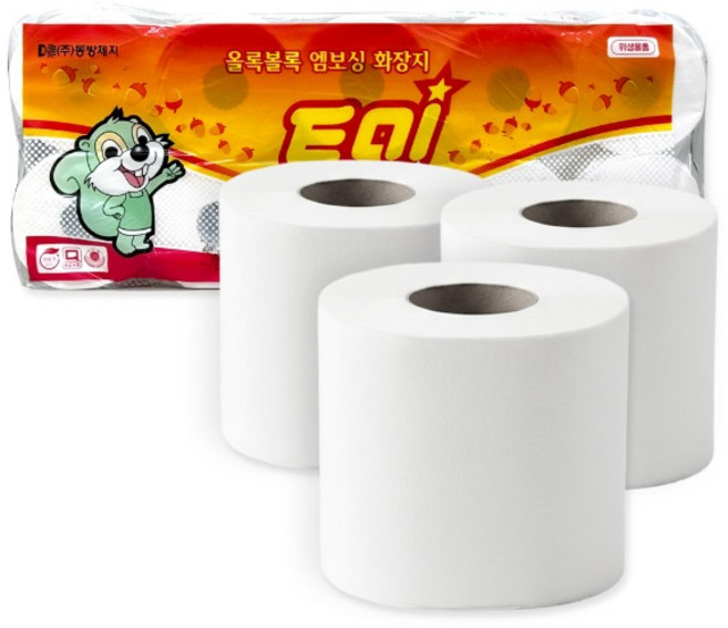 엠보싱 화장지 70m 10롤 2겹 화장실 두루마리 휴지 가정용 업소용, 1개