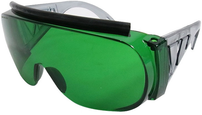 오토스 차광 보안경 B-618B 긁힘방지 겸착용 눈보호 안전 OTOS 플라스틱 넓은시야, 2도, 1개