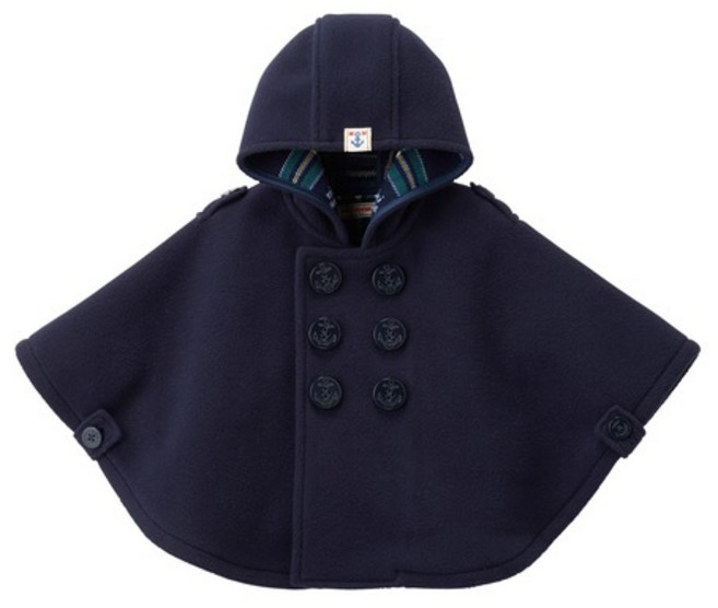 미키하우스 아기 망토 네이비 MH-144819