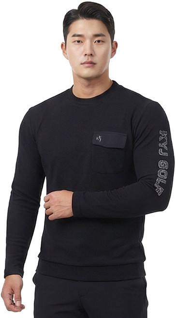 김영주 골프 남성 라운딩 오버핏 긴팔 라운드티 봄가을 데일리