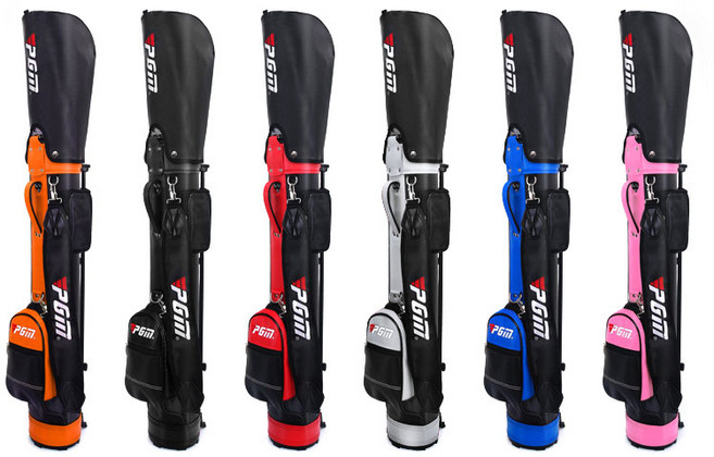 피지엠코리아 PGM 스탠드 골프 하프백 대용량 클럽 보조가방, 오렌지