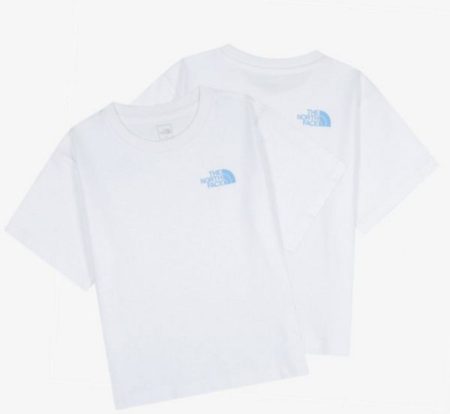 [매장판] 노스페이스 키즈 반팔티 데일리 고 투 레귤러 티셔츠 화이트 NT7US01S