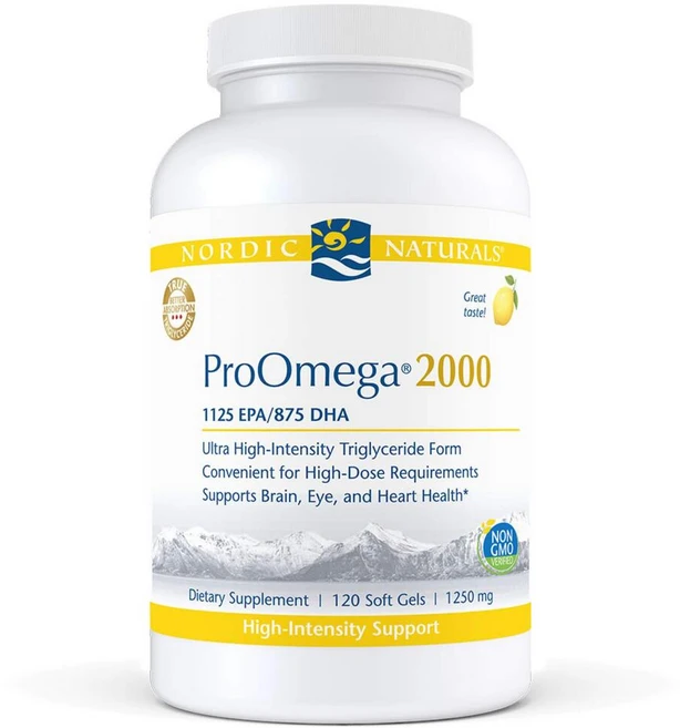 노르딕내츄럴스 프로오메가 2000 1250mg 소프트젤, 120정, 2개 - 쿠팡