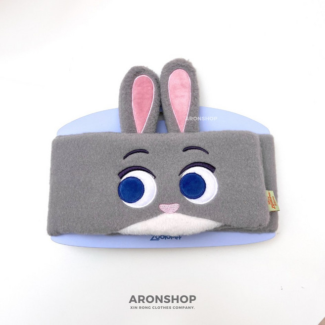 ARONSHOP 動物方程式 聯名 造型髮帶 韓國文創, 1個, 茱蒂兔子款(魔鬼氈款)