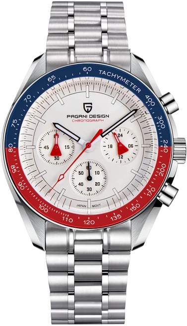 PAGANI DESIGN PD1701 골드 럭셔리 남성호환 시계 쿼츠 손목 크로노 그래프 VK63 AR 사파이어 미러 선물