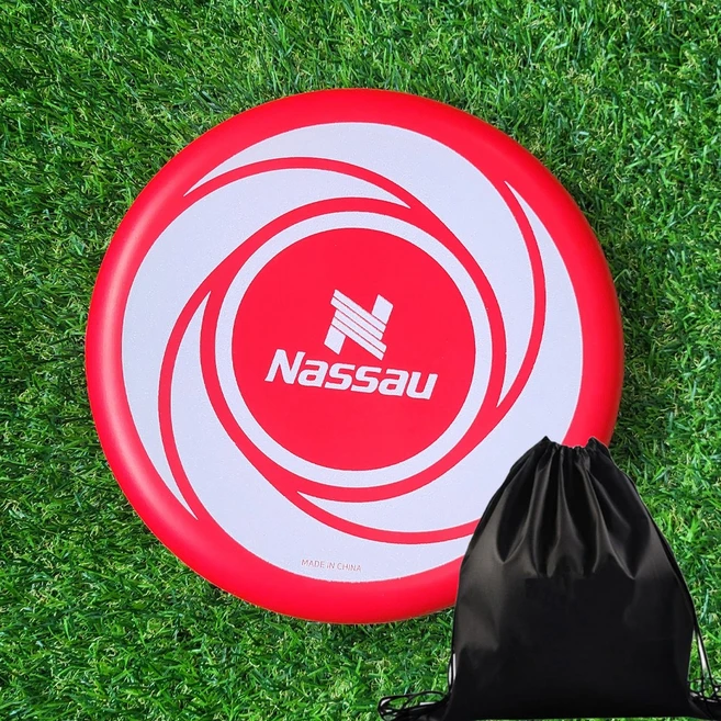낫소 플라잉디스크 소프트 원반 부메랑 투센 파우치 안전KC인증, 레드, 1개 - 쿠팡