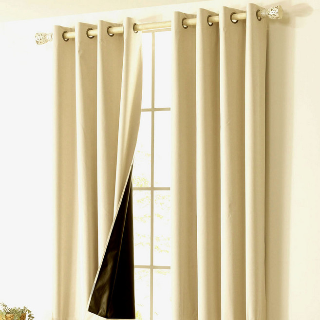 WCL 새론 아일렛형 창문형 완전 빛차단 암막커튼 1+1 2장 세트판매