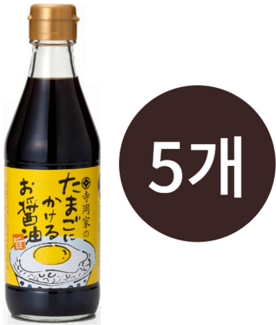 테라오카 계란간장 계란에 뿌려먹는 소스, 5개, 300ml
