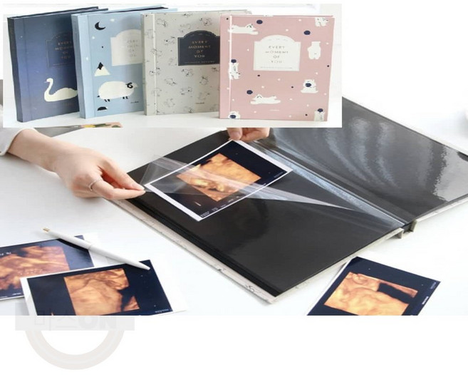 마스온 정리 수납 성장앨범 접착식 사진, 래빗