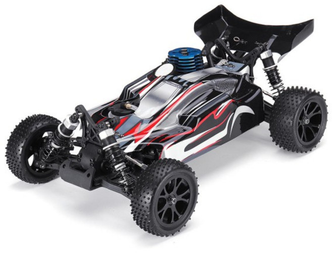 VRX RH1006 1/10 스케일 4WD Nitro RTR 오프로드 버기 고속 2.4GHz RC 자동차 어린이 선물 (Force.18 메탄