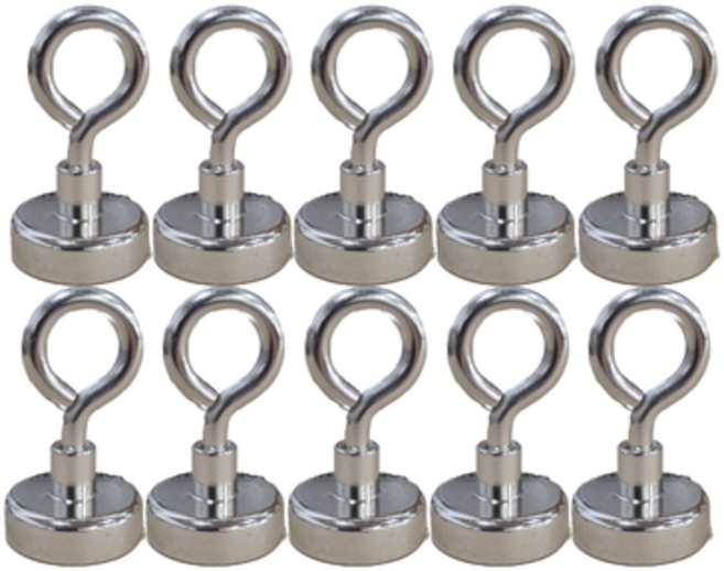 케이디 초강력 네오디움 O형자석, 25mm, 10개