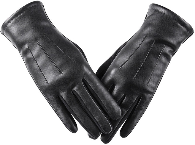 Kebesu 남성 가죽장갑 겨울장갑 스마트폰 터치 가능