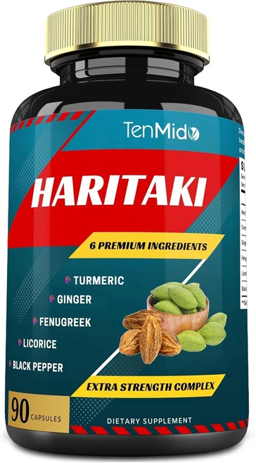 하리타키 가자추출물 튜메릭 감초 90정 Haritaki Extract Capsules, 1개 - 쿠팡