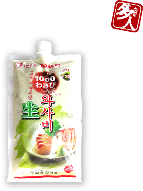 [다인] 우리승진 1000 매운맛 생와사비 750g 냉동 고추냉이 아주존 맷돌표 (국내가공), [2409-0]1000 매운맛생와사비 우리승진, 1개