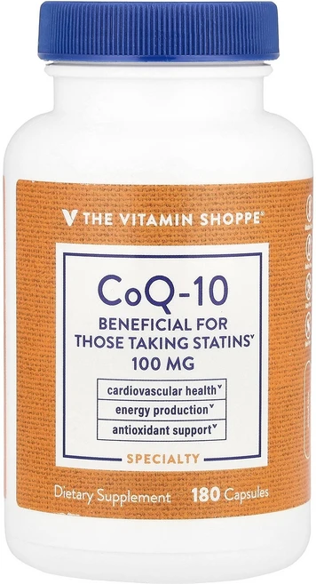 The Vitamin Shoppe CoQ-10 100mg 캡슐 180정 Shoppe (더 비타민 샵), The Vitamin Shoppe, CoQ-10, 10, 1, 180 - 쿠팡